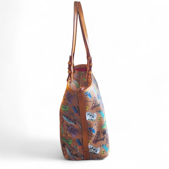 Dooney & Bourke It Collection Americana Landmark Zip Top Tote - Picture 4 of 14